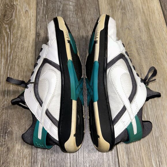 Nike Huarache Run Women's US Size 6 White Green Sneaker Shoes 385433-111 - Picture 10 of 11